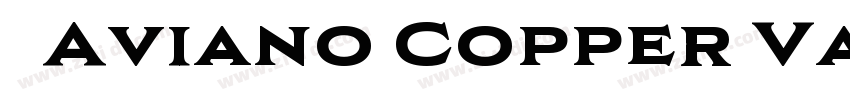   Aviano Copper Va字体转换